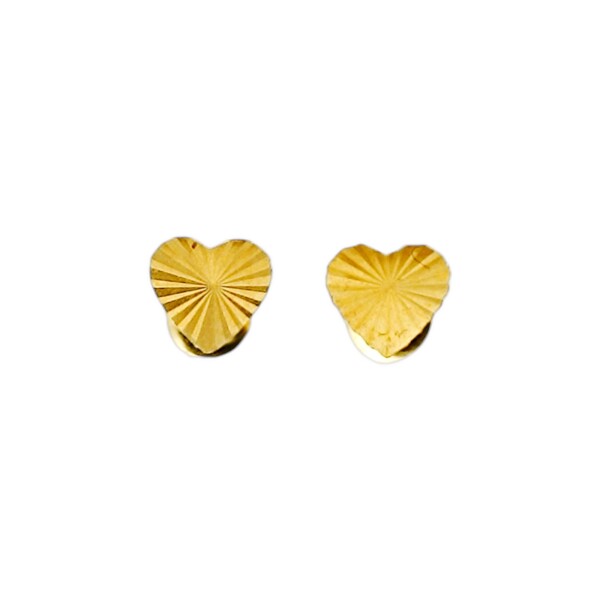 Abridores Corazón -Oro Bajo- Sin piedra-AB8040 Sinpiedra