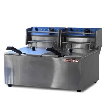 Fritador electrico 2 cubas 8.5+8.5 lts c/cuba Flamemax Fritador electrico 2 cubas 8.5+8.5 lts c/cuba Flamemax