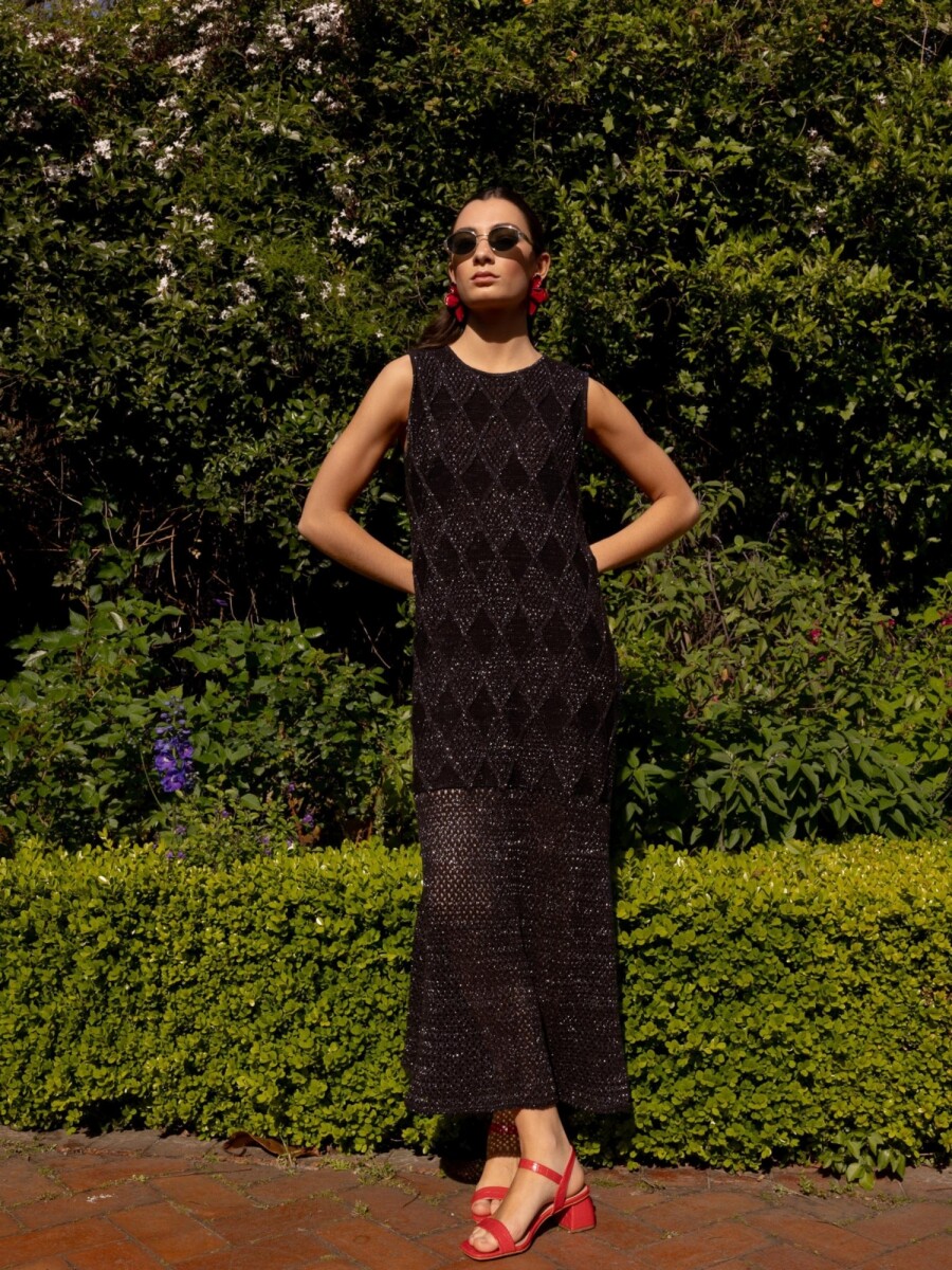 Vestido Diamanta - Negro 