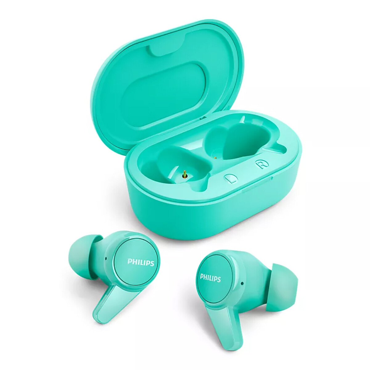Philips - Auriculares Inalámbricos TAT1207BL/00 - IPX4. Bluetooth. 3MW. 6MM. Li-ion 40 Mah / 280 Mah 