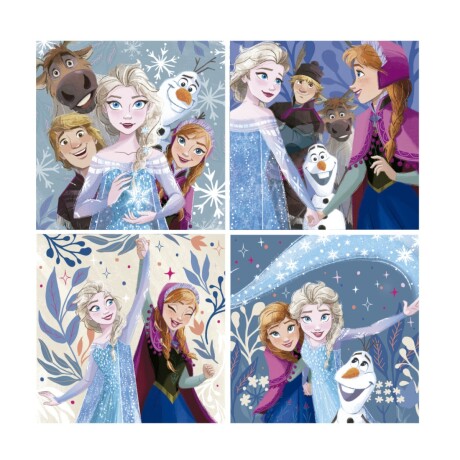 Set de Puzzles 4 en 1 Frozen Educa 001