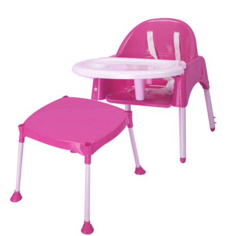 Silla De Comer Para Bebe Multiuso Tres En 1 Mesa Y Silla Rosa
