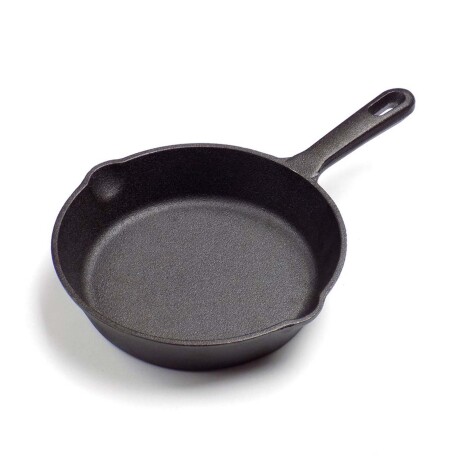 Provolonera Mini Sartén Hierro Ø15.5Cm Parrilla Fundir Queso Negro