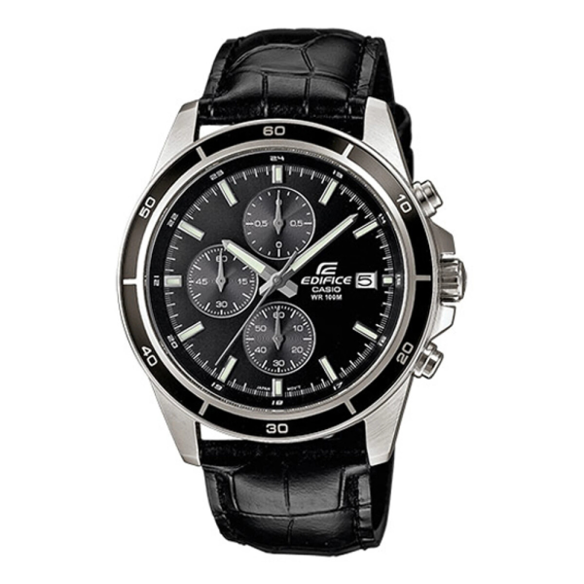 Reloj Casio Edifice EFRL526L 1AVUDF para hombre en cuero - Negro 