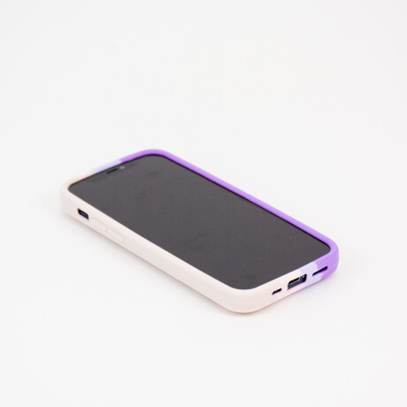 Estuche Funda Pop It De Silicona Iphone 12 Violeta Y Rosado