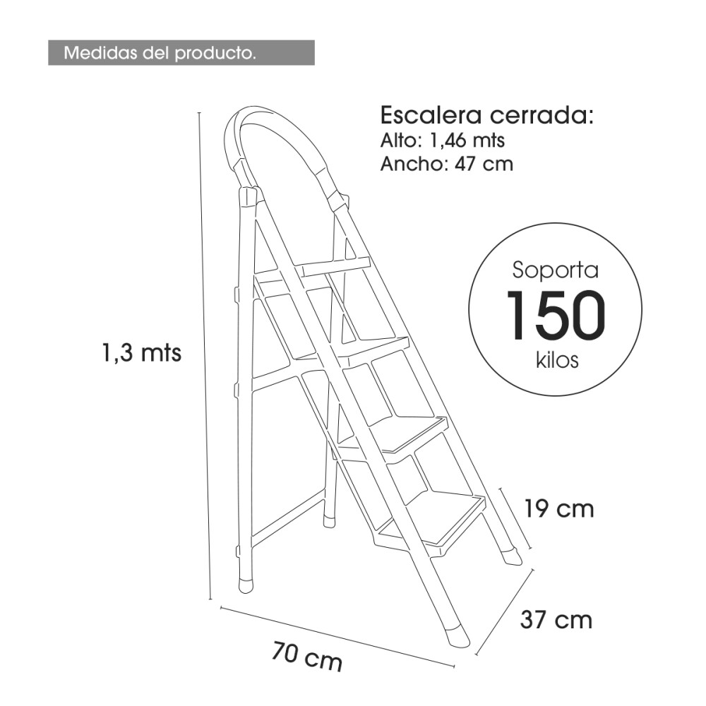 Escalera De Aluminio Tijera Domestica 4 Escalones 1,3 Mts Escalera De Aluminio Tijera Domestica 4 Escalones 1,3 Mts