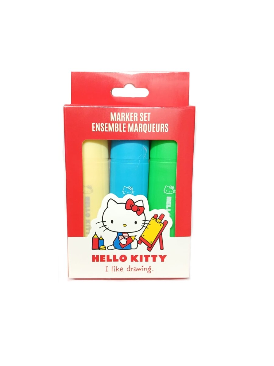 Marcadores Hello Kitty 3pcs 