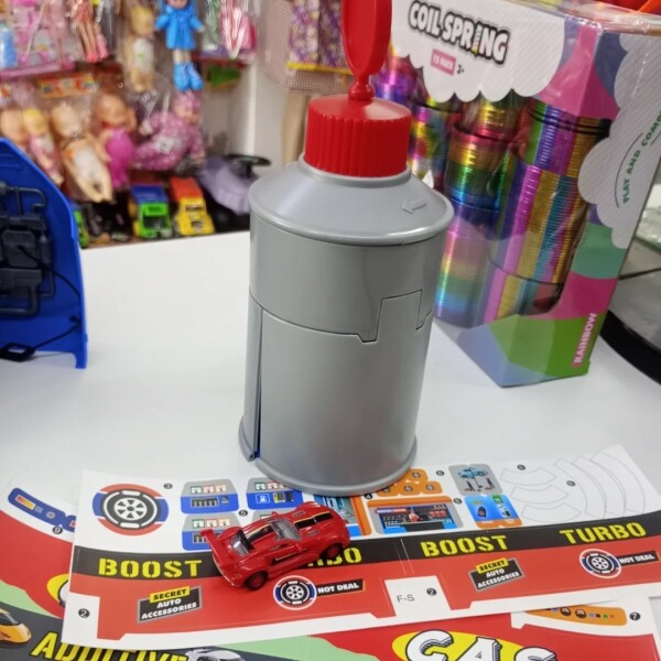 Juguete estación parking rojo