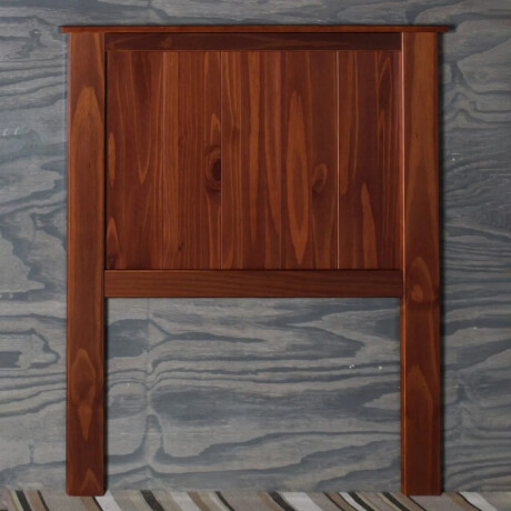 Respaldo Cabecera Cama Sommier Madera Rustica Calid. Premium Nogal