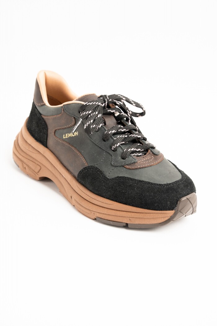 Zapato Urbano Con Plataforma Negro