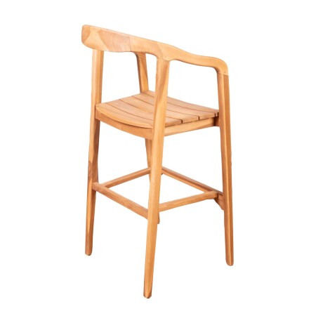SILLA BAR EXT MADERA NATURAL-BEIGE FUNNY