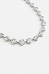 COLLAR FANCY HEART Plata