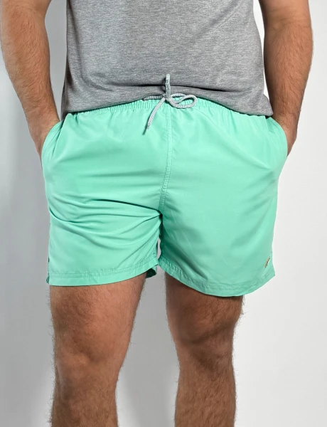 Short de baño liso Salvo Menta