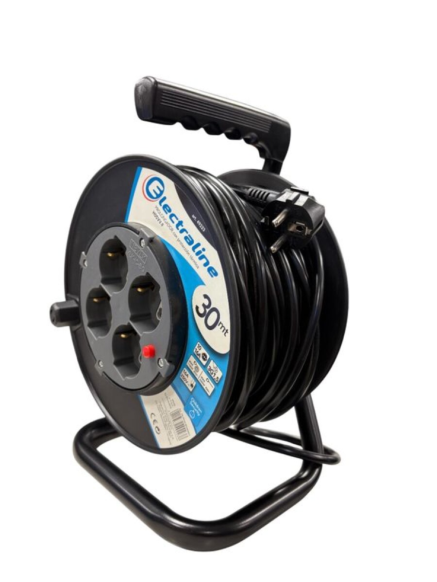 PROLONGADOR C/ENROLLADOR DE CABLE 30 MTS. 