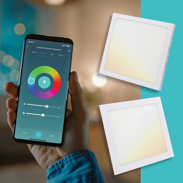 Plafón LED inteligente WIFI 18W Blanco dinámico TE3972