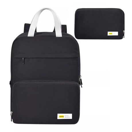 Mochila Plegable Unisex Liviana Impermeable p/Viaje y Paseo Negro