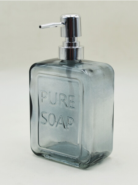 DISPENSADOR DE JABON SOAP 300ML 12CM GRIS