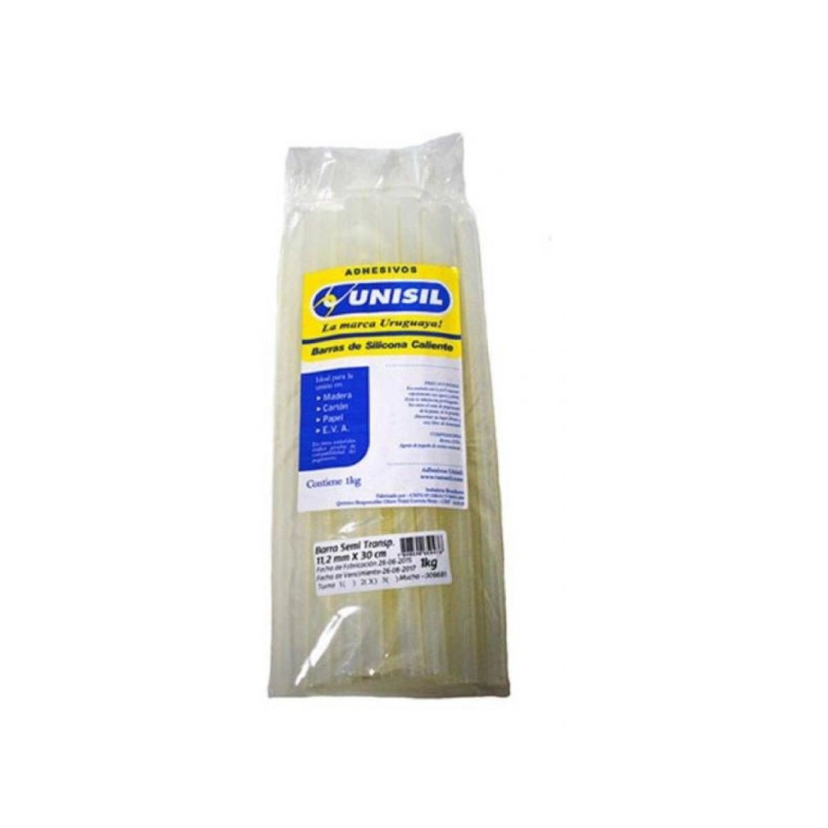 Barra De Silicona Gruesa X 1kg Unisil 