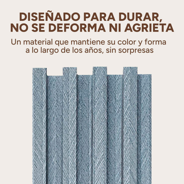 Pack x30 Wpc Simil Madera Wall Panel Lambrin 2.90x16.7 Color Gris Espiga