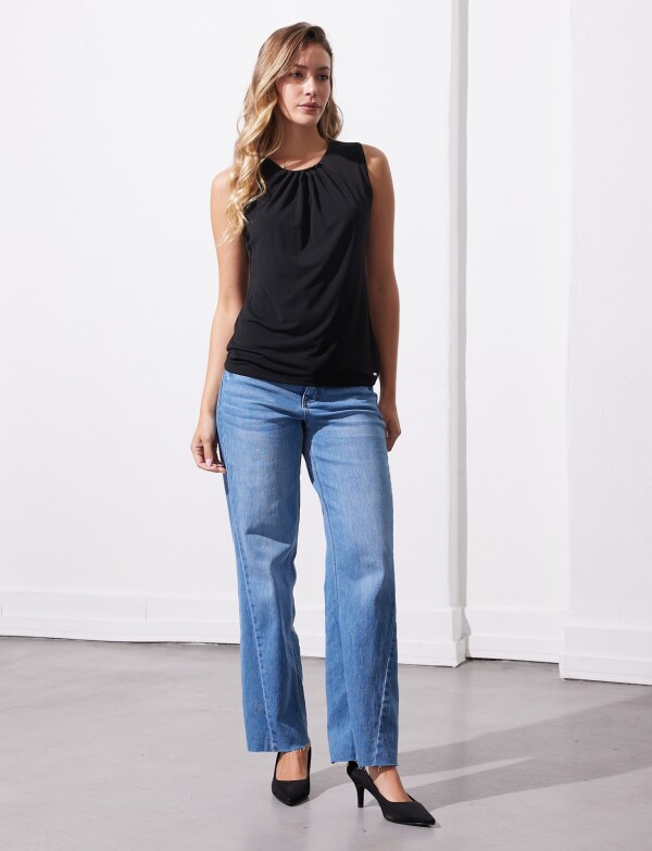 Blusa Pinzas NEGRO