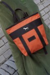 Mini Mustang Backpack Chocolate / Naranja