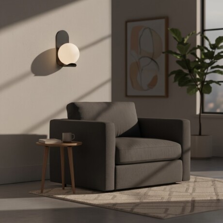 ARTEFACTO DECORATIVO DE PARED CRUX Luminaria De Pared Crux Negro