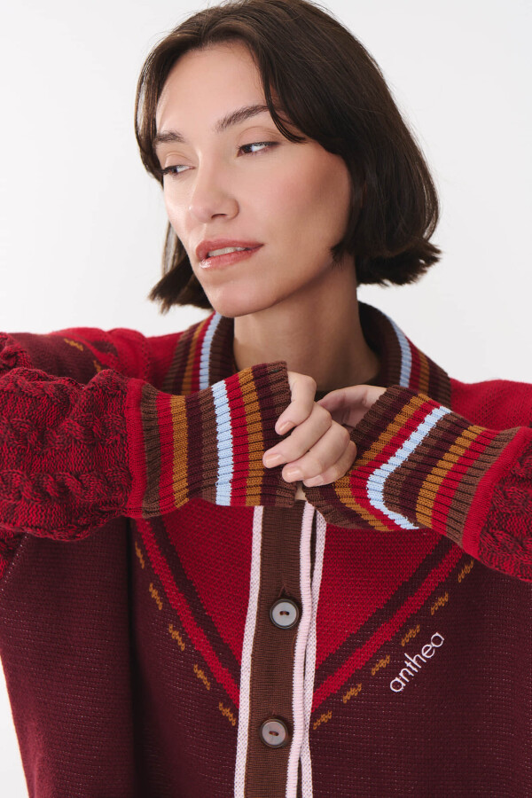 Cardigan Play Bordó