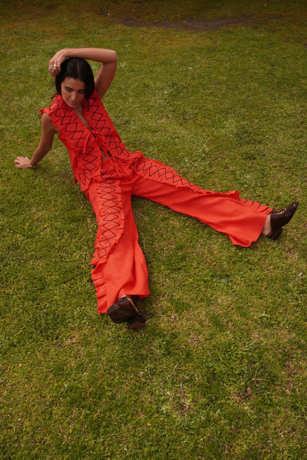 Dancing Queen top Rojo