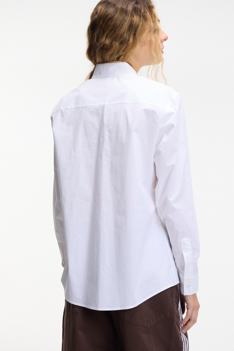 Camisa con detalle Blanco