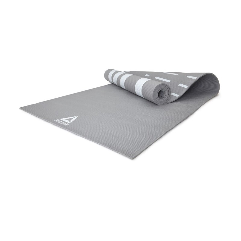 Colchoneta Yoga Mat 4mm Negra Reebok Gris