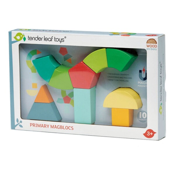 Bloques Primarios Juguete Madera Tender Leaf Magblocs Niños Bloques Primarios Juguete Madera Tender Leaf Magblocs Niños