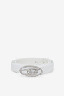 CINTURON D LOGO B-1DR CON STRA Blanco