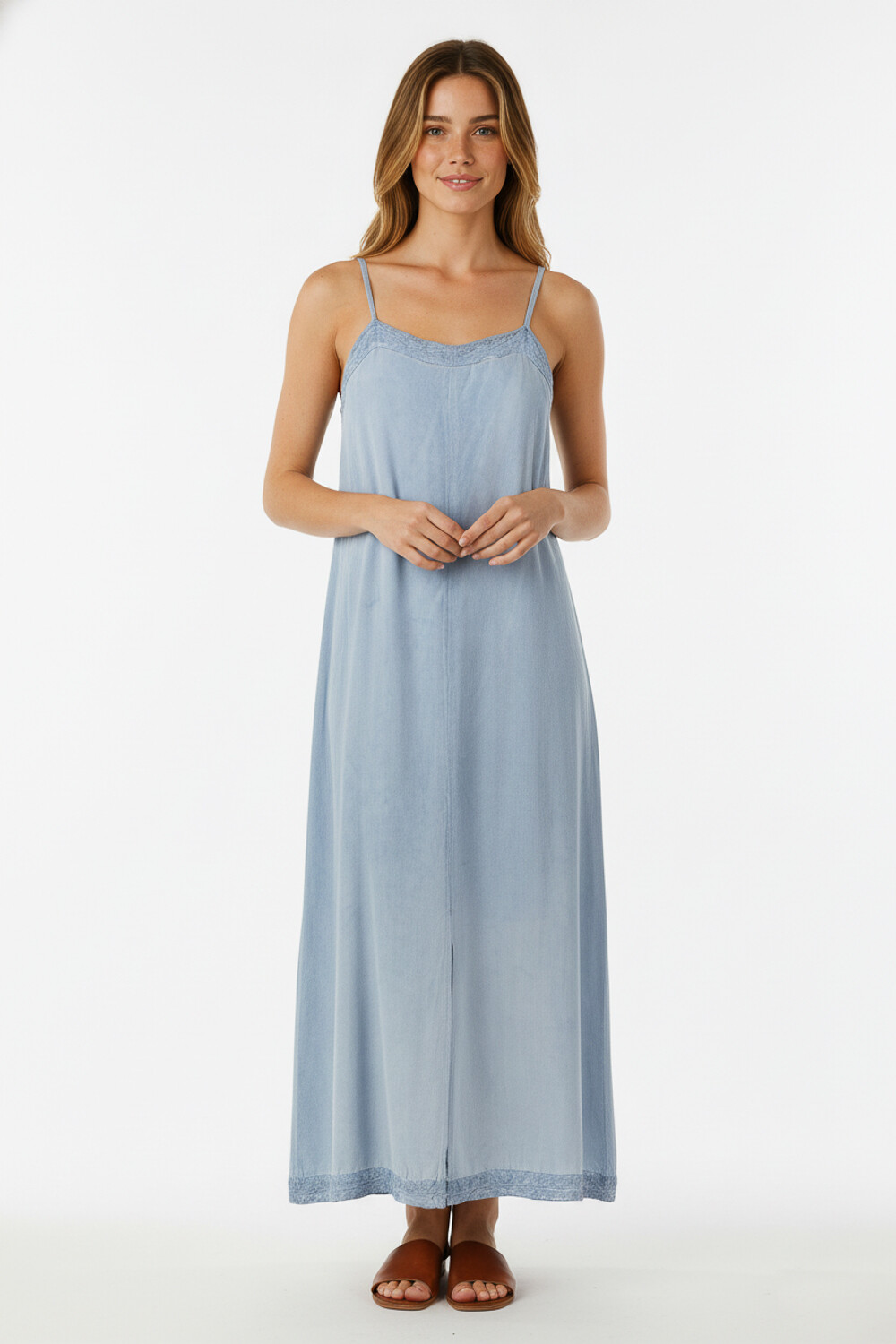 Vestido Aldrin Azul Piedra