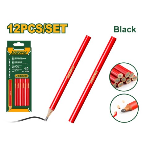Lápiz carpintero negro 12pcs Lápiz carpintero negro 12pcs