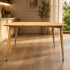Mesa Comedor Combohome Eames Margot Rectangular 120 X 80cm Marrón 1