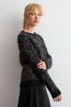 Sweater animal print gris oscuro