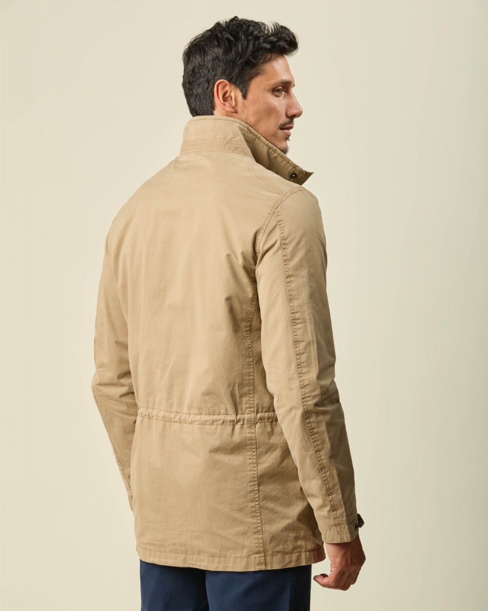 Campera Safari Algodón Beige