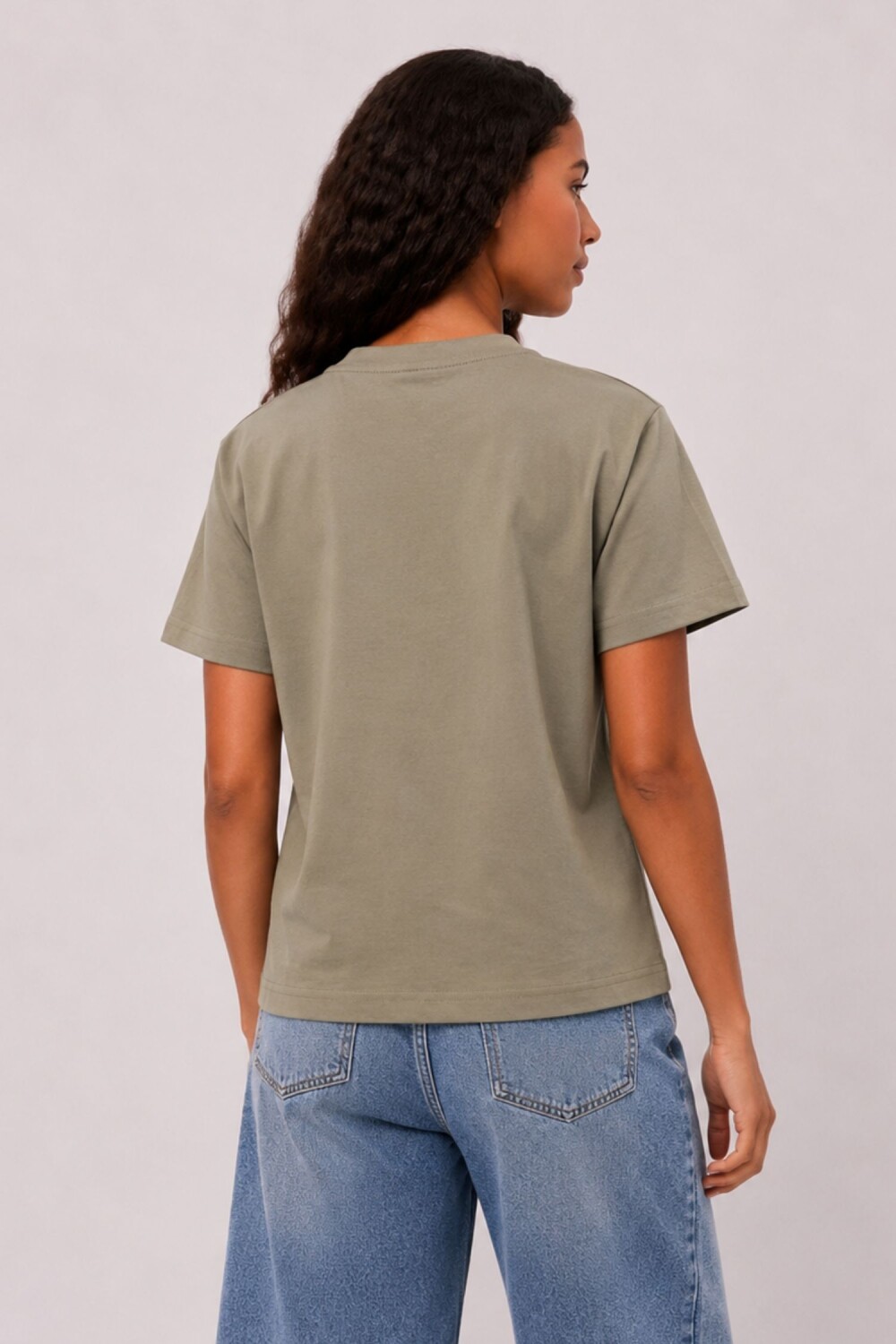 Remera Kalae Verde Grisaceo
