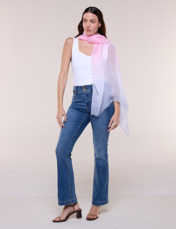 Pashmina Degradé ROSA/MULTI