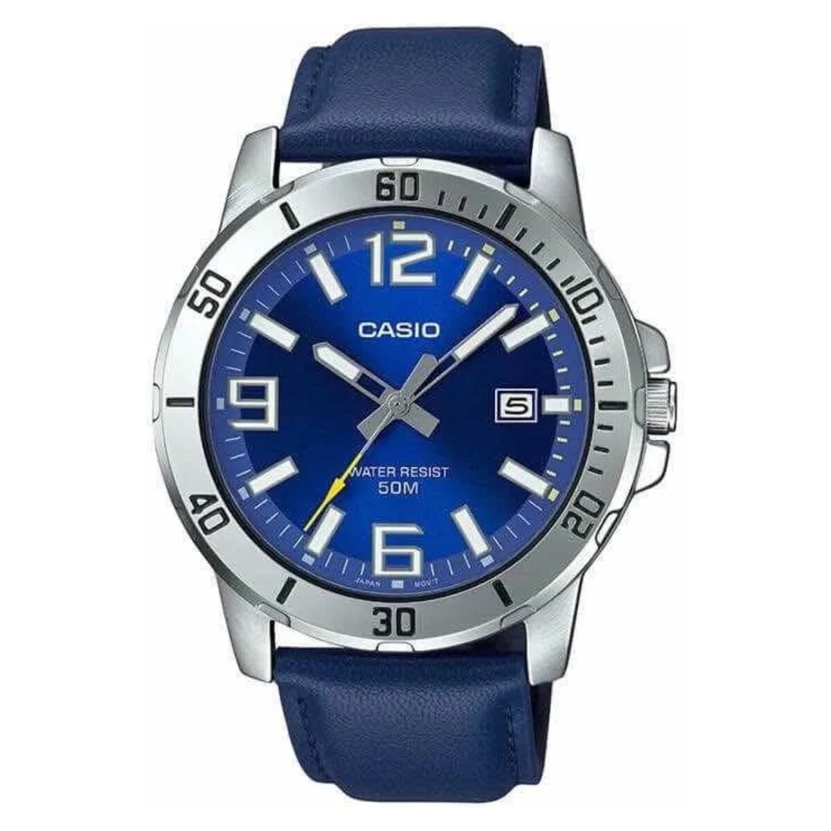 Reloj CASIO MTPVD01L-2BVUDF Cuero Azul Esfera 42mm 
