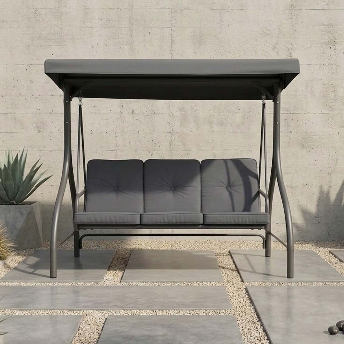 HAMACA - 3 CAJONES ACERO-Y-POLIESTER GRIS SALAMANCA 