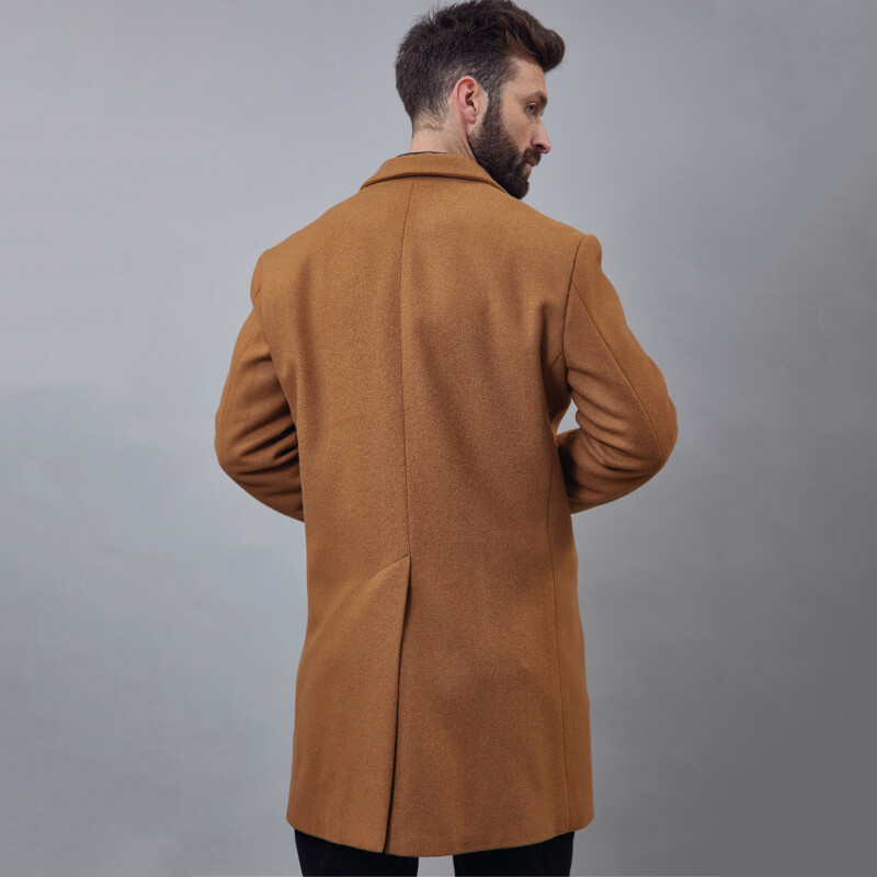Tapado de lana Camel