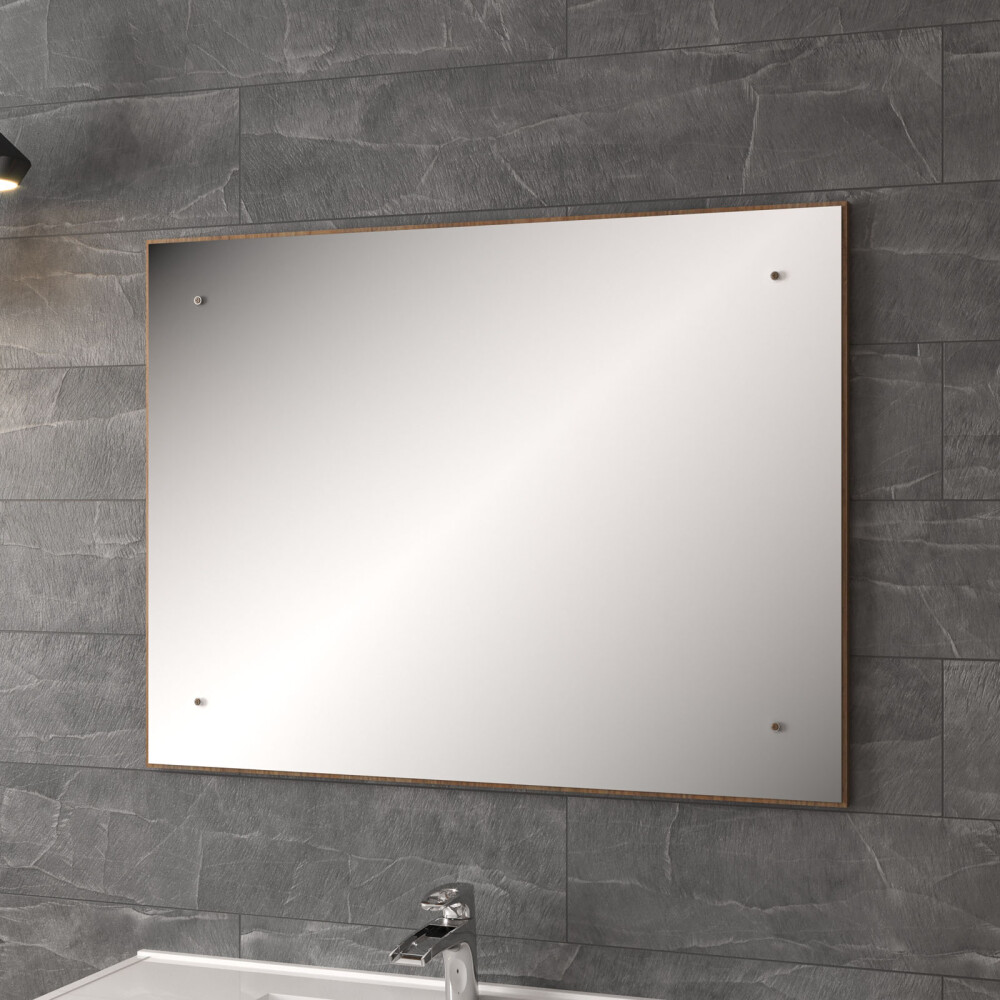 ESPEJO DE BAÑO 80 CM MDF BLANCO ONTARIO