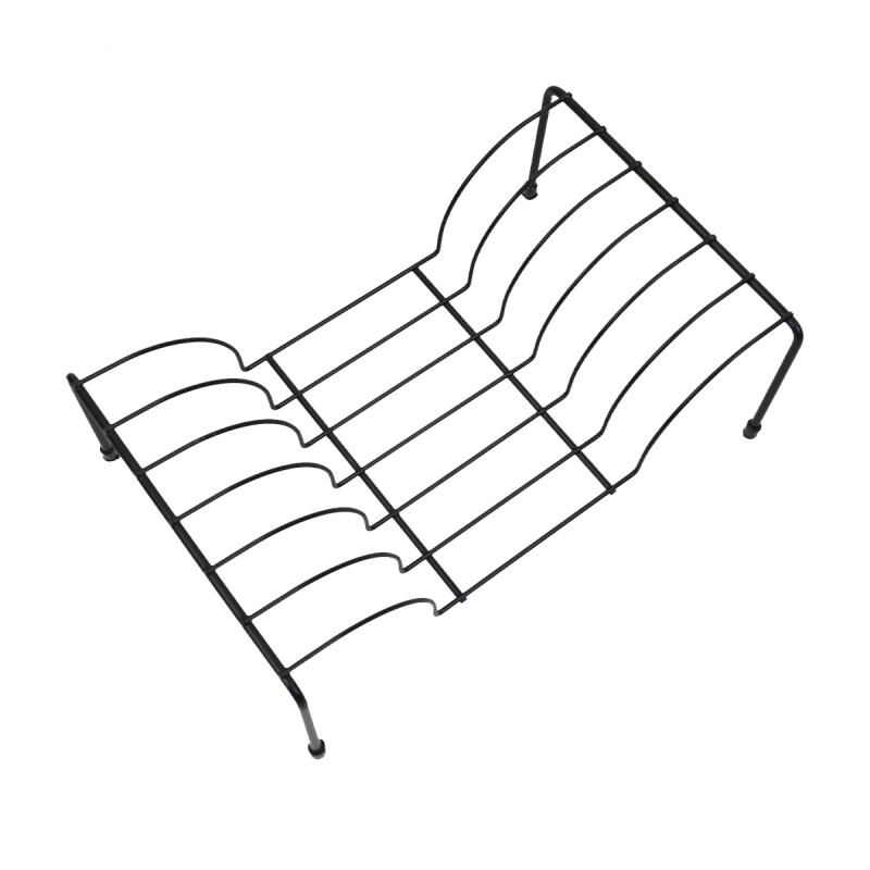 Soporte vertical para platos NEGRO