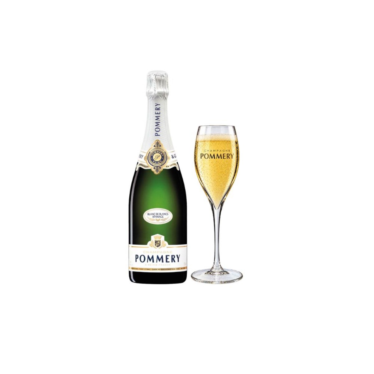 Pommery Blanc de Blancs 750ml + De regalo 2 copas de cristal 