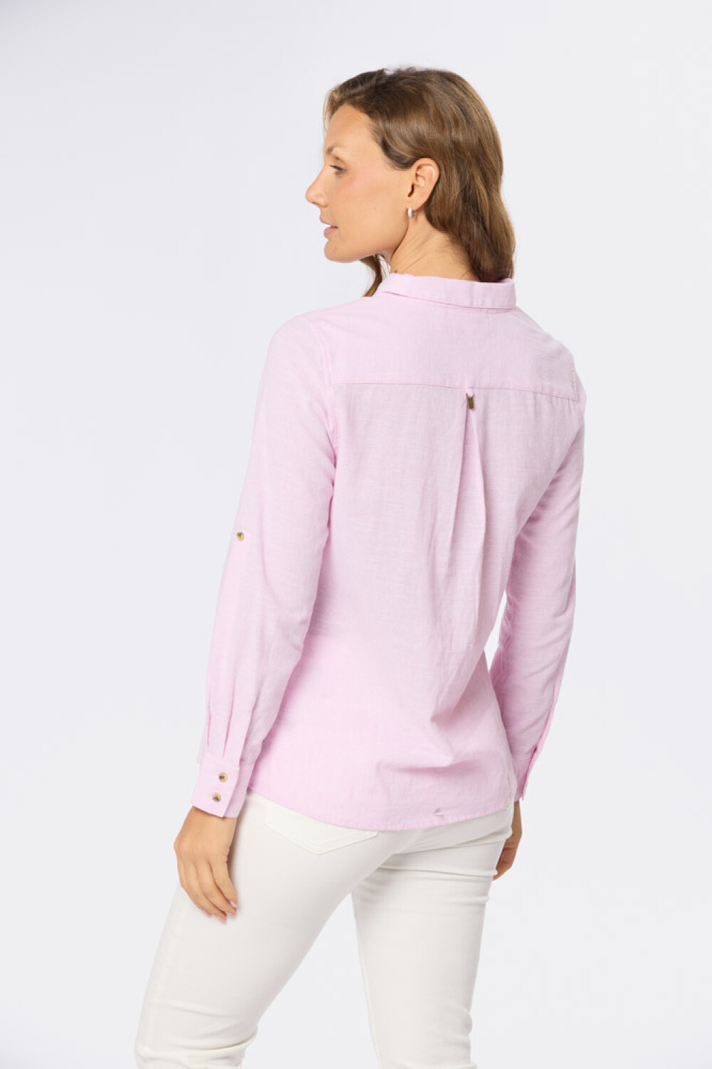 CAMISA DE LINO Rosado