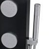 Columna De Ducha Aluminio Negro 3 Jets Sensi D Acqua Columna De Ducha Aluminio Negro 3 Jets Sensi D Acqua