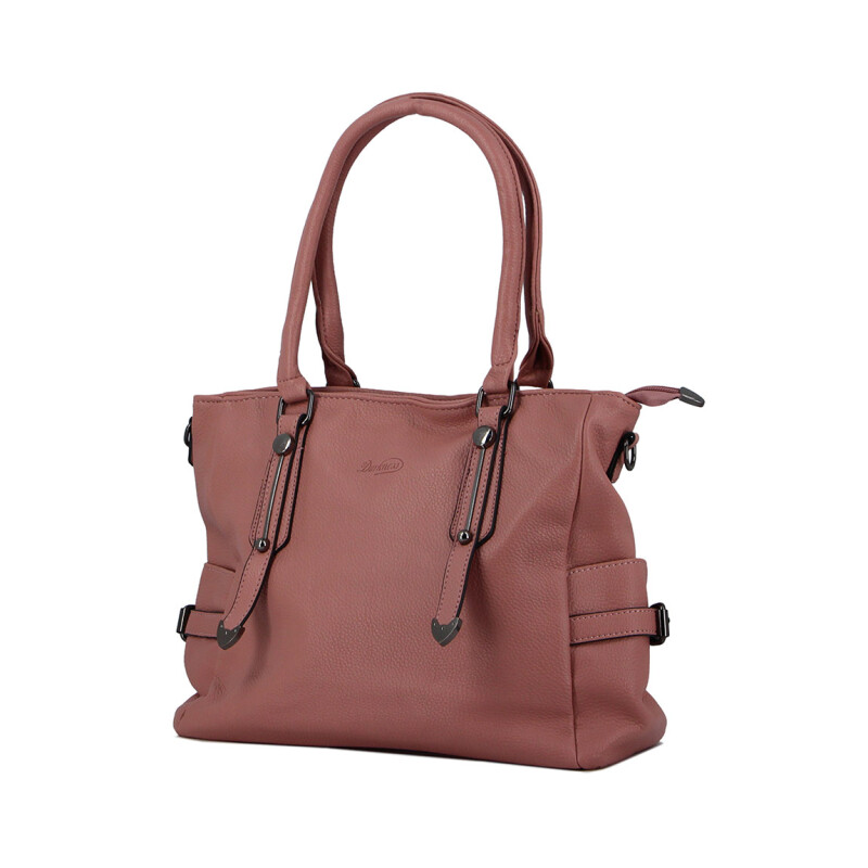 Darkness Cartera C/correa Larga Y Corta Rosa Claro