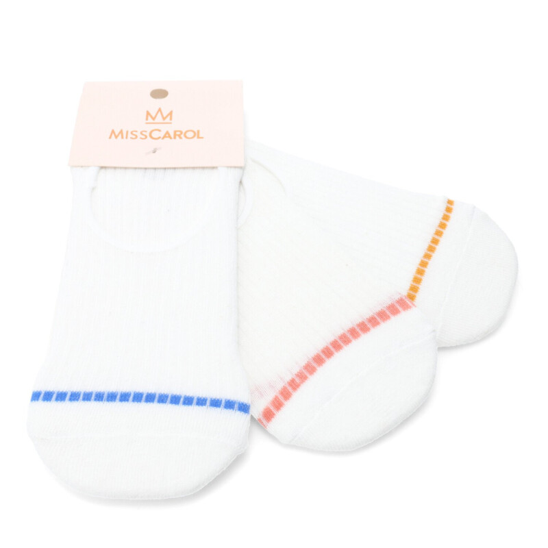 Medias de Mujer Miss Carol Media Line pack X3 Blanco