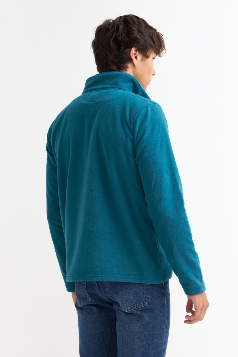 Buzo de polar AZUL PIEDRA